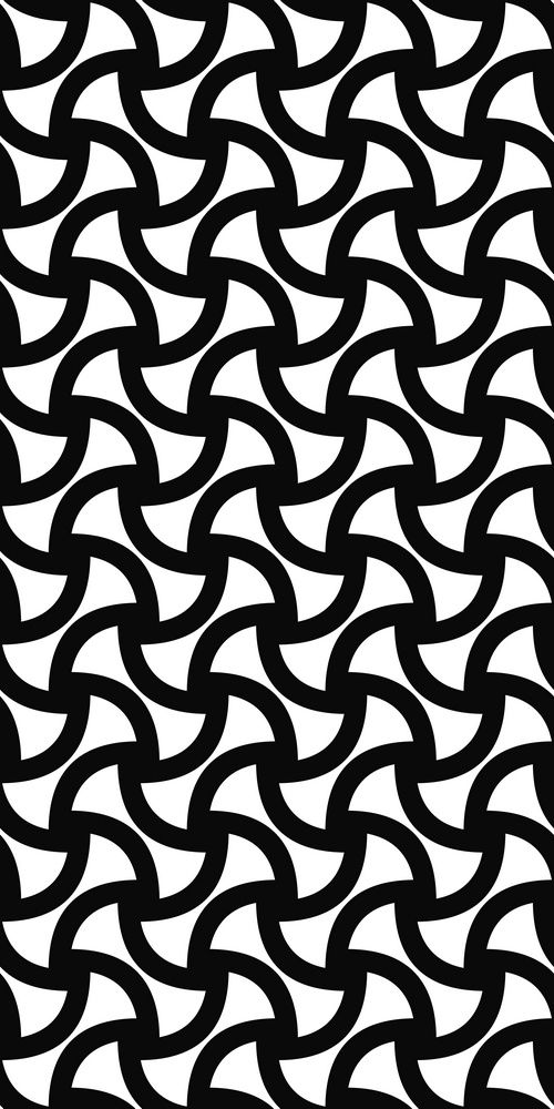 Monochrome seamless curved shape pattern dxf File