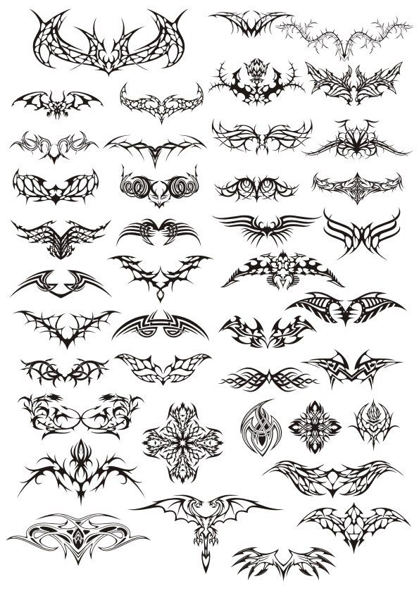 Tattoos Vector Pack Free Vector