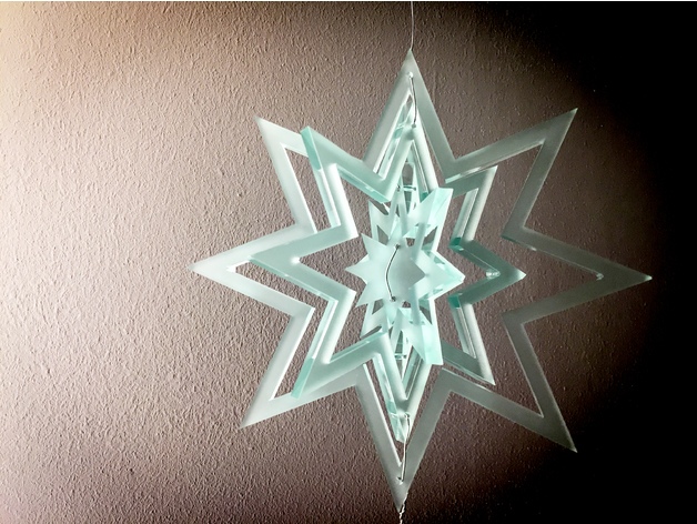 Laser Cut Decorative Hanging Star Free Vector
