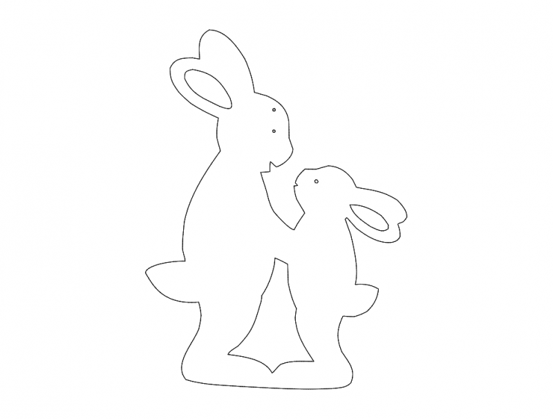 hasen (Rabbits) dxf File