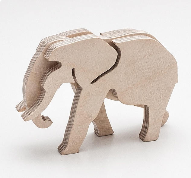 Laser Cutting Elephant PDF File
