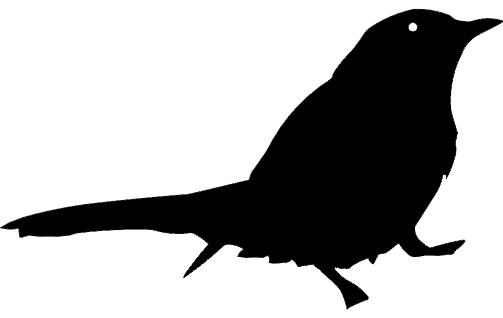 Bird Silhouette dxf File