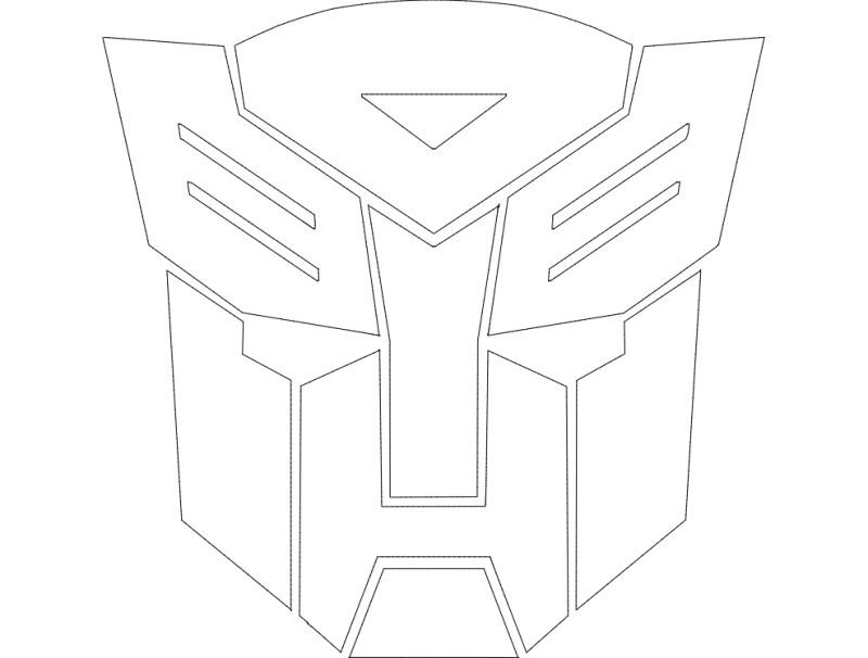 Autobot Logo dxf File